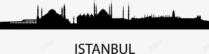 Istanbul城市建筑图png免抠素材_新图网 https://ixintu.com Istanbul 城市 城市建筑图 城市线框 建筑 手绘城市图 曲线 线条 线绘 边框 都市