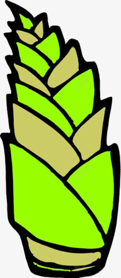 台湾印象免费下载台湾卡通绿色有机植物蔬菜竹笋矢高清图片