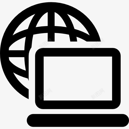 全球网格屏幕图标png_新图网 https://ixintu.com 地球 屏幕 截止 技术 电脑屏幕 监测