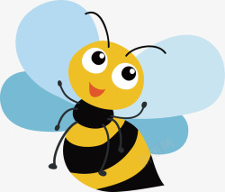 蜜蜂采蜜图案在空中飞舞的小蜜蜂矢量图高清图片