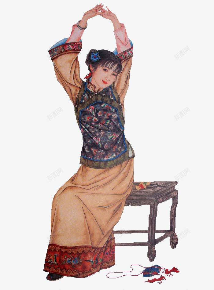 中国古代女子png免抠素材_新图网 https://ixintu.com 丫鬟 中国风 传统 古代 女性 小姐 少奶奶