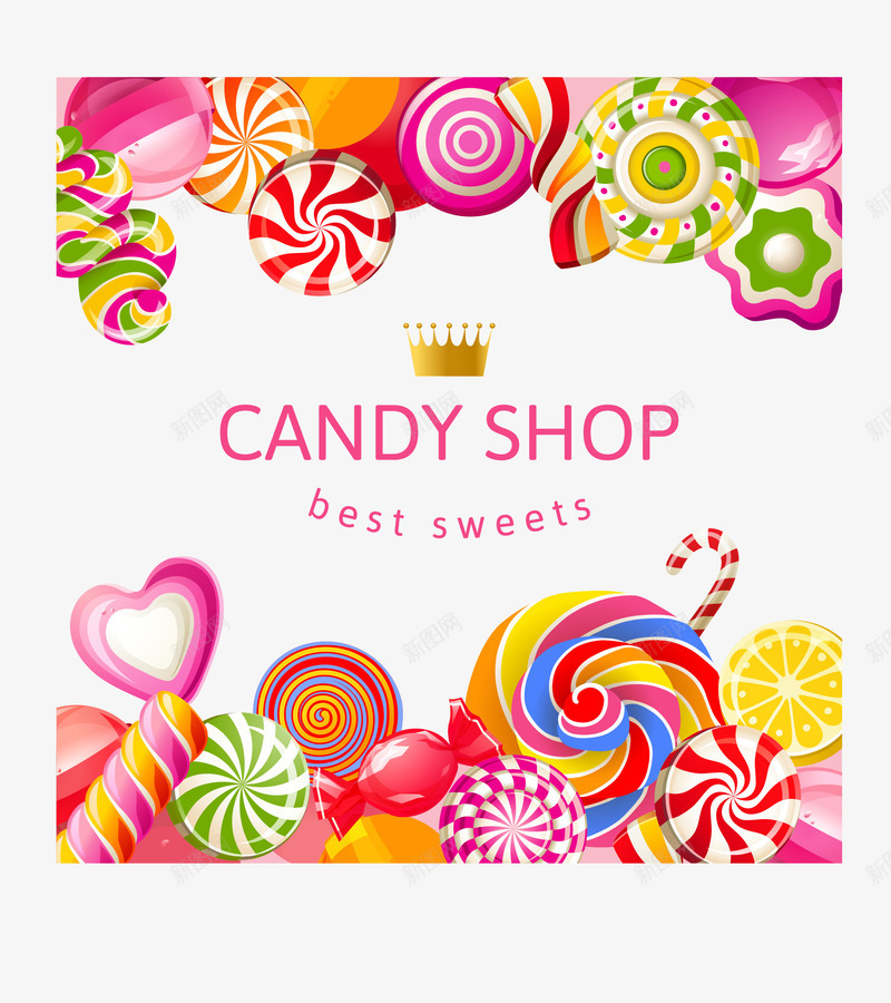 手绘多彩棒棒糖png免抠素材_新图网 https://ixintu.com candy shop 多彩 手绘 棒棒糖 爱心 童趣 糖果