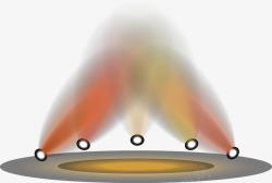 舞台灯光矢量图素材