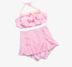 粉色游泳衣素材