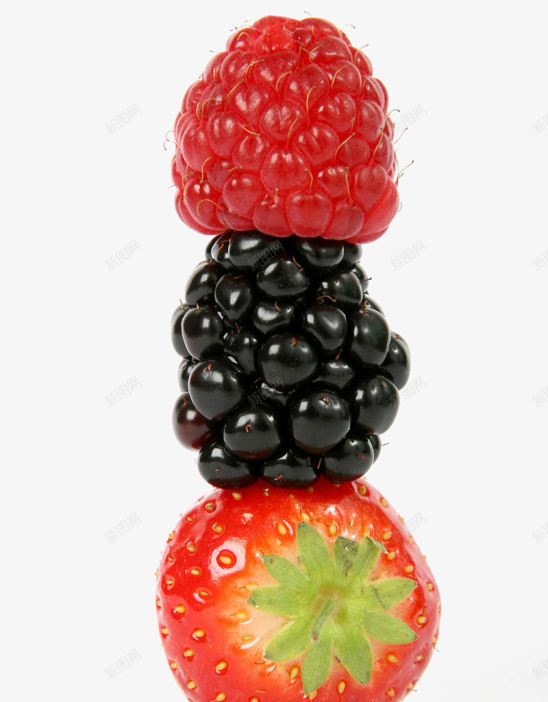 樱桃蓝莓草莓png免抠素材_新图网 https://ixintu.com 好吃 水果 甜 组合体 美味