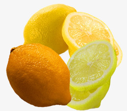 黄金柠檬片蜂蜜柚子素材