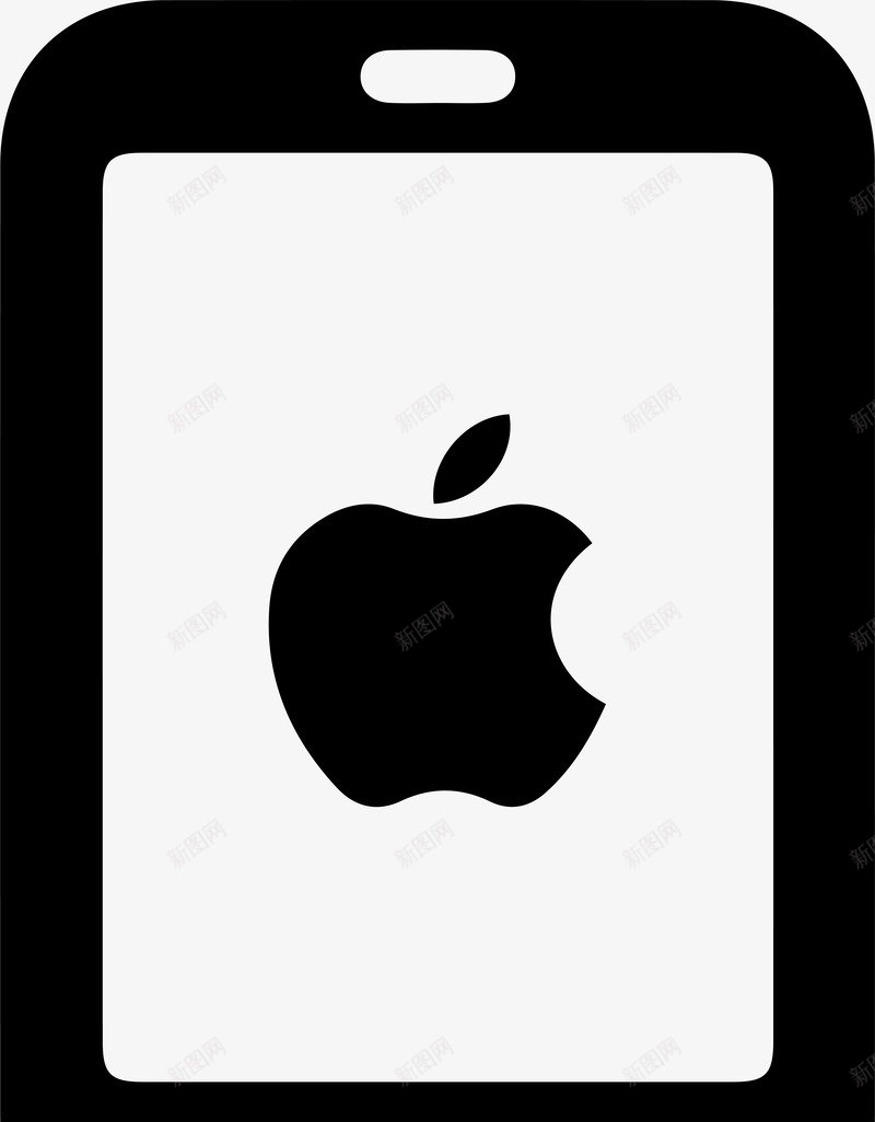 苹果手机黑色线稿图标png_新图网 https://ixintu.com 手机 手机线稿 矢量手机 苹果 苹果手机 苹果矢量 黑色 黑色线稿