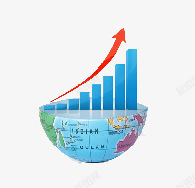 地球上指数变化png免抠素材_新图网 https://ixintu.com 上升 红色 趋势