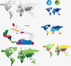 彩色版图世界版图高清图片