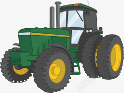 农用机械车农场海报矢量图素材