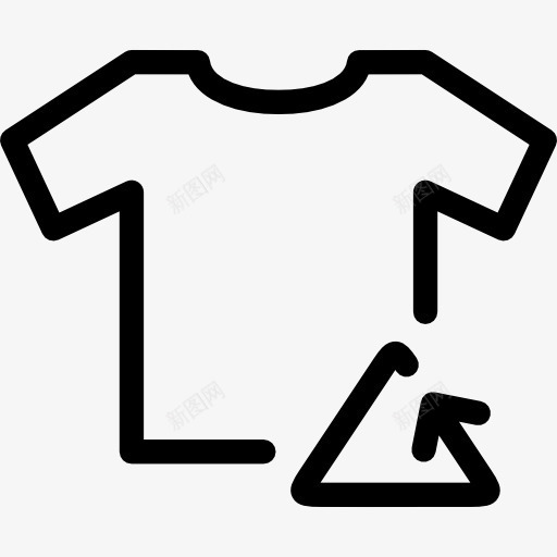 纺织品回收图标png_新图网 https://ixintu.com T恤 时装 服装 衣服 衬衫 购物