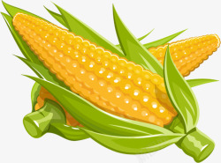 矢量玉米时尚卡通蔬菜高清图片