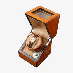 德国自动手表上链盒子钢琴烤漆木质手表自动上链盒高清图片
