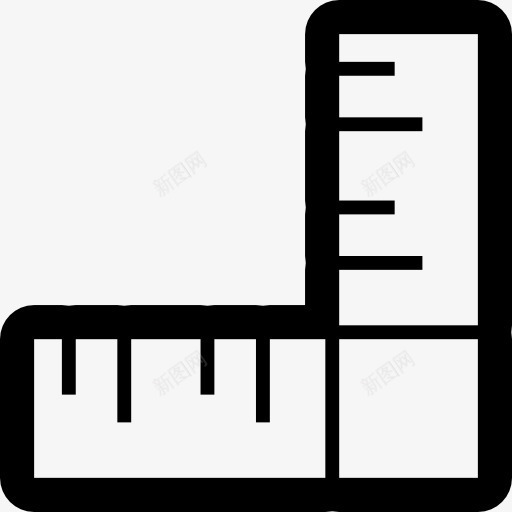 直角尺图标png_新图网 https://ixintu.com 尺 工具 工具和用具 测量 直角 糖果 角度尺