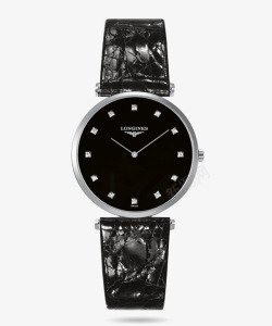 嘉岚系列黑色手表浪琴腕表男表高清图片