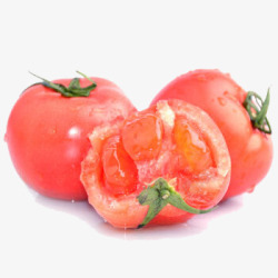 新鲜大番茄素材