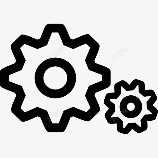 对齿轮图标png_新图网 https://ixintu.com 机械 社会 配置 齿轮