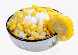 黄金玉米米饭素材