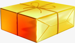 黄色礼品盒素材