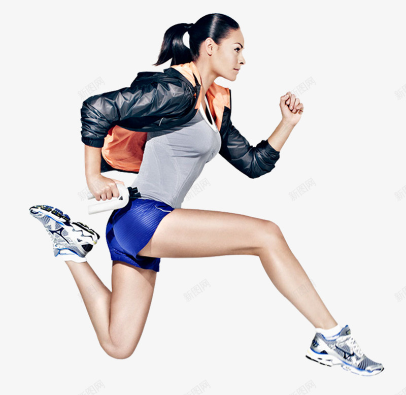 跑步女青年png免抠素材_新图网 https://ixintu.com 女性 女青年 跑步 锻炼