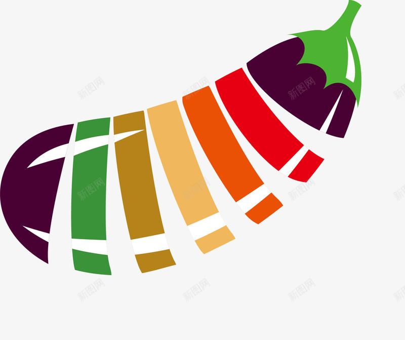 创意茄子图标png_新图网 https://ixintu.com 个性LOGO 创意茄子 蔬菜 餐饮 饮食