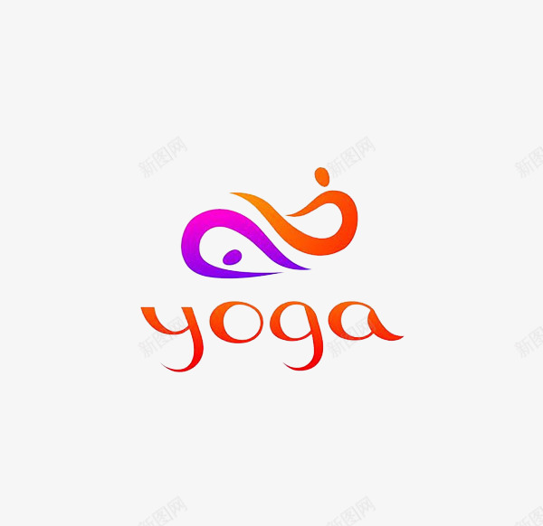 瑜伽健身店铺商标图标png_新图网 https://ixintu.com 健身 商标 店铺 标签 标识 瑜伽