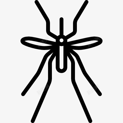 大蚊子图标png_新图网 https://ixintu.com 动物 昆虫 野生 野生动物的翅膀 黑色蚊子