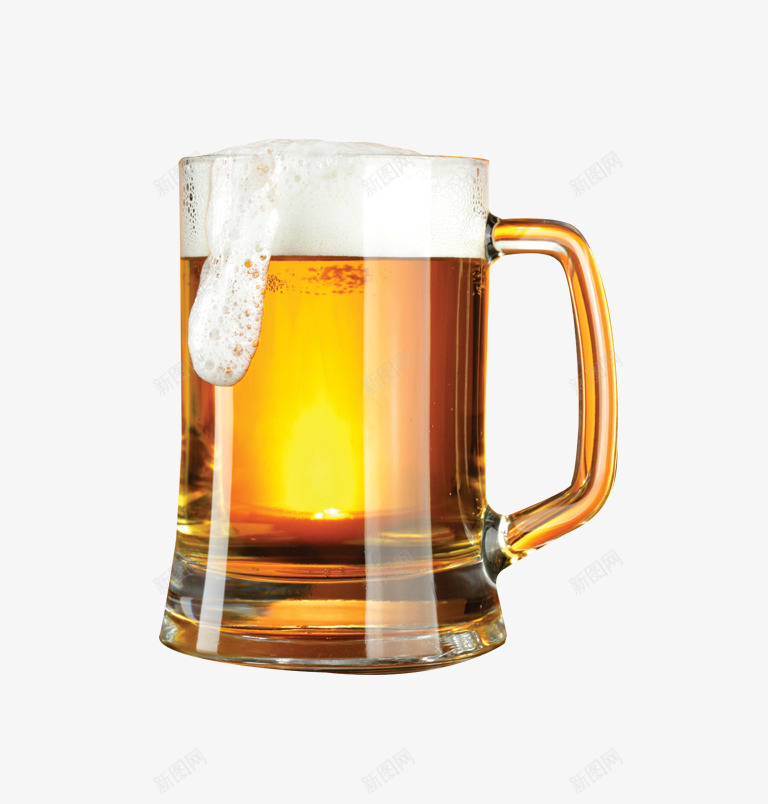 酒吧啤酒满png免抠素材_新图网 https://ixintu.com 倒满一杯啤酒 啤酒 玻璃杯 酒吧