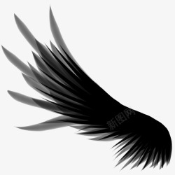 黑色梦幻背景黑色梦幻翅膀高清图片