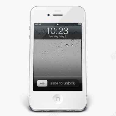 白色苹果手机桌面图标图标