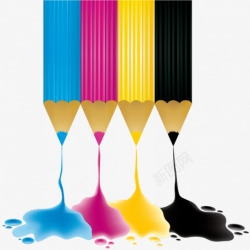 水彩的画笔颜料高清图片