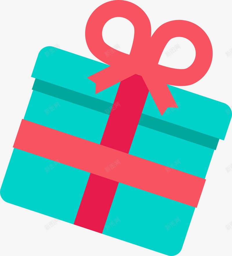 绿色卡通礼物png免抠素材_新图网 https://ixintu.com 圣诞节礼物 生日礼品 盒子 礼盒 绿色礼物 装饰图案