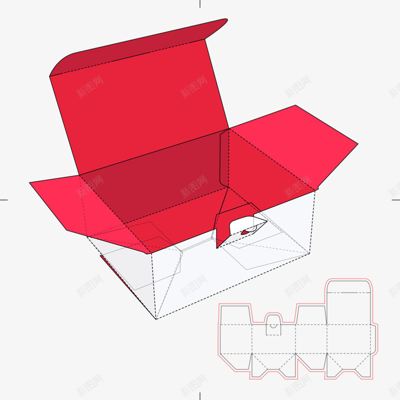 礼品包装png免抠素材_新图网 https://ixintu.com 制作过程 包装盒 包装设计