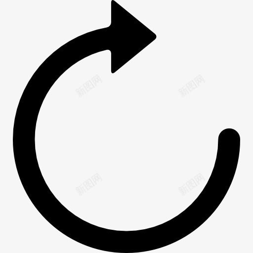 圆形箭头图标png_新图网 https://ixintu.com 业务包 圆 圆形 圆形箭头 曲线 箭头