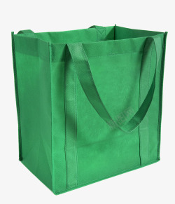 环保帆布袋折页绿色帆布购物袋高清图片