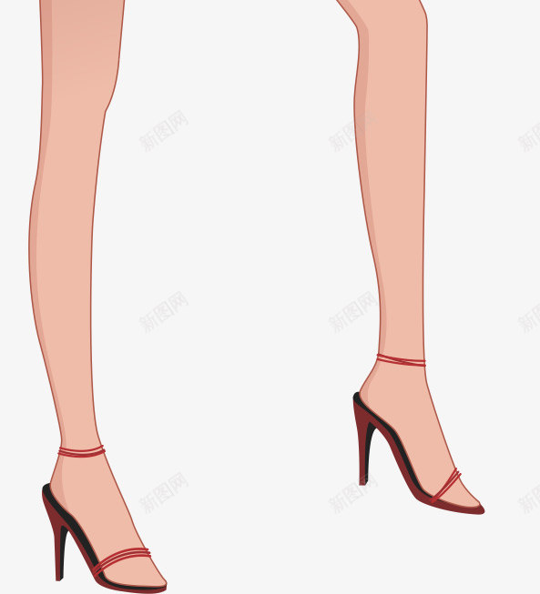 穿高跟鞋的女人png免抠素材_新图网 https://ixintu.com 卡通人物 女性 妻子 时尚