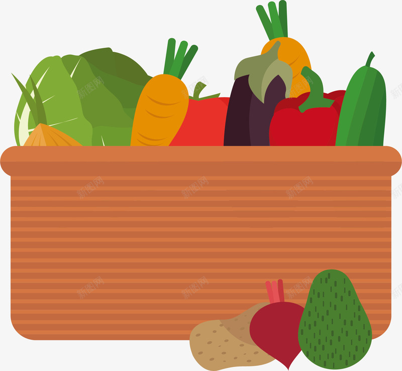 有机蔬菜矢量图eps免抠素材_新图网 https://ixintu.com 买菜 有机蔬菜 矢量图 矢量素材 菜篮子 菜类图片 蔬菜
