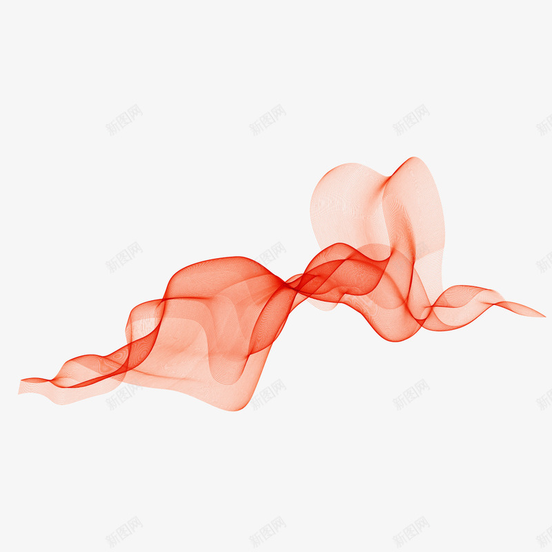 红色蜿蜒曲线线条png免抠素材_新图网 https://ixintu.com 曲线 红色 线条 蜿蜒