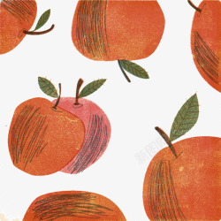 苹果插画图案艺术素材