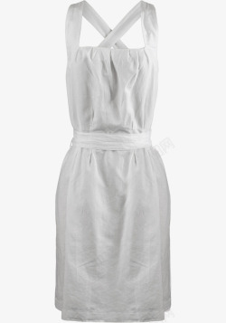白色吊带裙素材