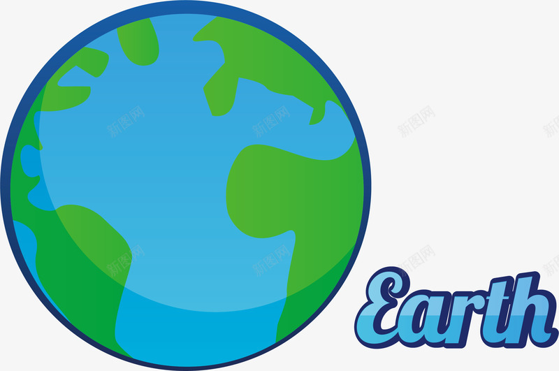蓝色星球png免抠素材_新图网 https://ixintu.com 小地球 手绘地球 手绘小地球 手绘小清新 星球手绘 英文 蓝色