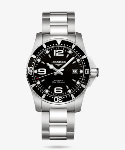 康卡斯系列黑色浪琴腕表手表男手表高清图片