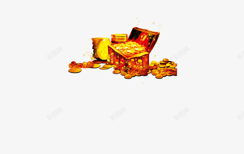 宝箱png免抠素材_新图网 https://ixintu.com 宝盒 宝箱 赚钱 黄金宝藏
