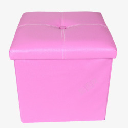 储物皮凳粉色皮凳高清图片