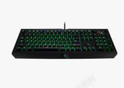 键鼠绿色的机械键盘高清图片