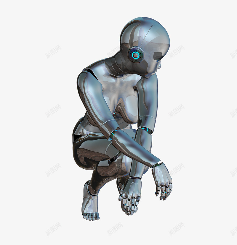 仿真机器人png免抠素材_新图网 https://ixintu.com 仿真 女性 女机器人 机器人 科技