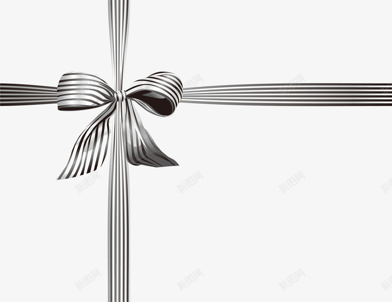黑色蝴蝶结包装png免抠素材_新图网 https://ixintu.com 免抠PNG 包装 礼品 礼物 蝴蝶结 装饰图案 黑色