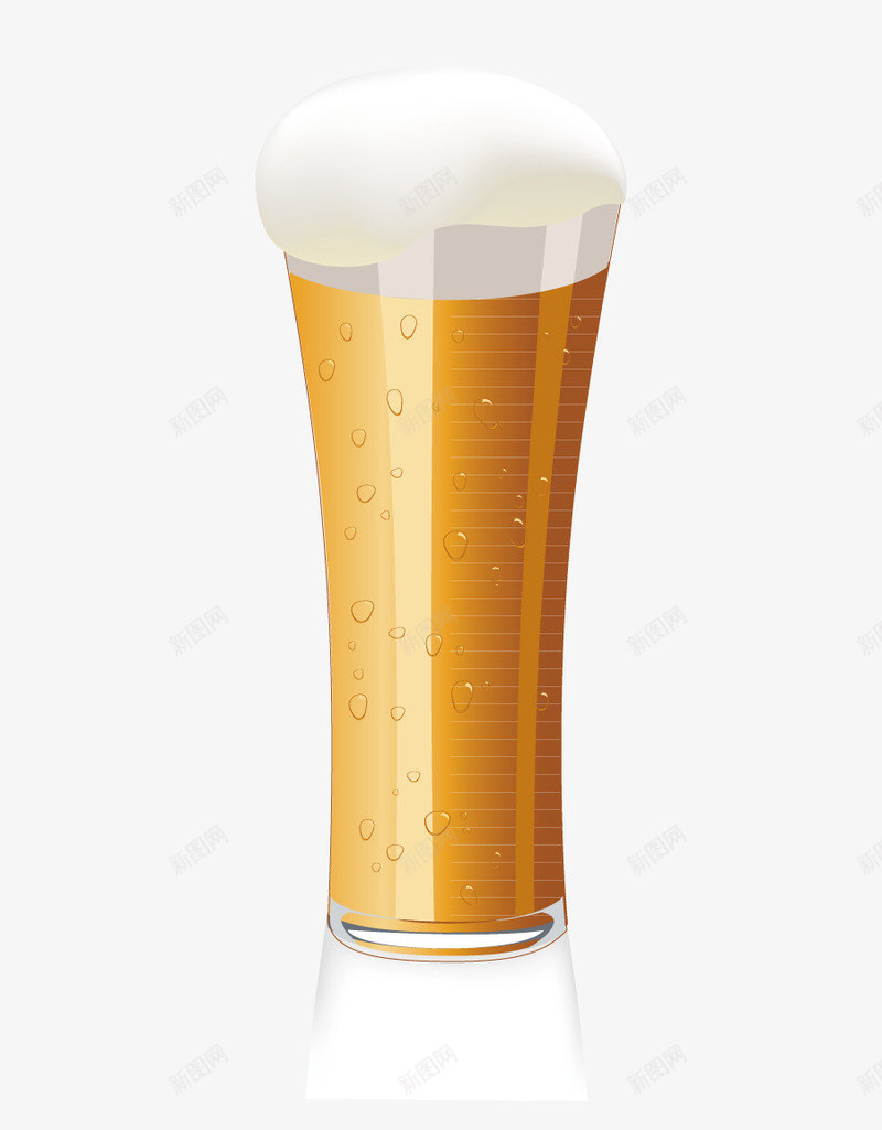 可以计量液体饮料的杯子png免抠素材_新图网 https://ixintu.com 啤酒 泡沫 玻璃杯 黄色饮料