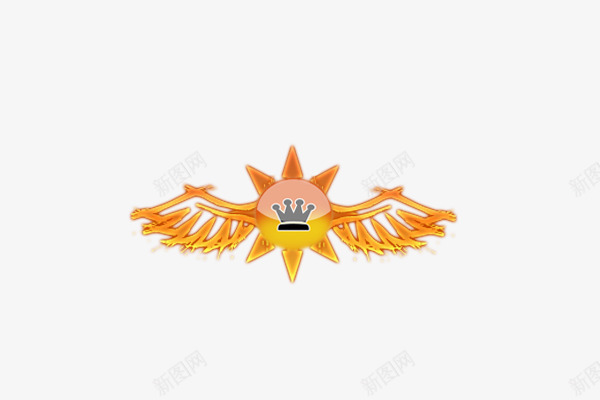 炫酷卡通标识图标png_新图网 https://ixintu.com 标志 炫酷 翅膀 翅膀造型KT板 造型