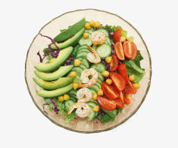 蔬菜水果食品家常美食蔬果沙拉高清图片